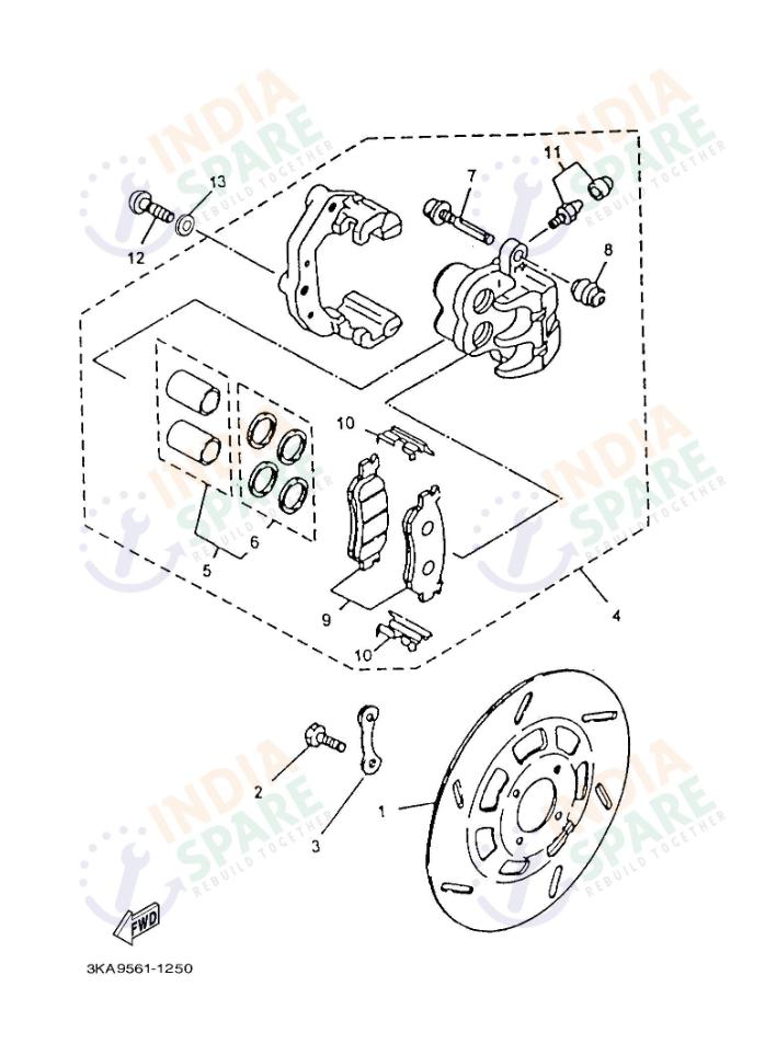 FRONT BRAKE CALIPER